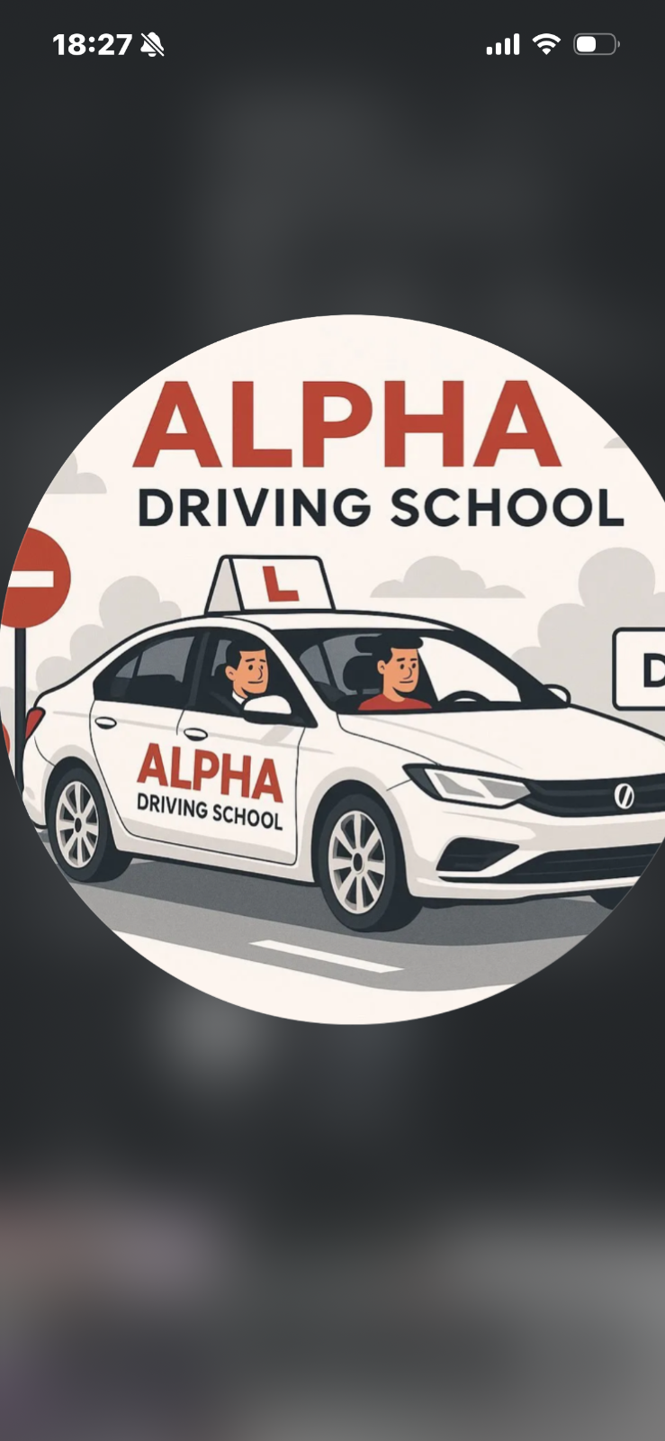 Albert Moran beside their learner car